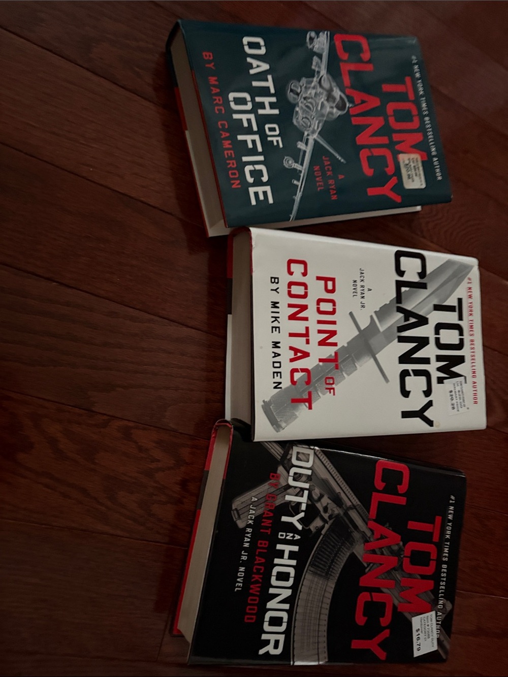 Tom Clancy Hardcover Book Lot - Red, Black, White Covers